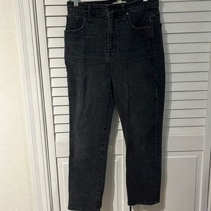Black Madewell The Perfect Vintage Crop Jean